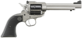 Ruger 2033 Super Wrangler  22 LR/22 WMR 6 Shot 5.50" Silver Cerakote Steel Barrel & Frame, Black Cylinder, Black Checkered Polymer Grip, Transfer Bar Safety, Exposed Hammer