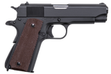Auto-Ordnance 1911BKOC 1911 A1 Commander 45 ACP 7+1 4.25" Matte Black Serrated  Carbon Steel Slide Matte Black Matte Black Carbon Steel Brown Checkered Polymer Grips Right Hand