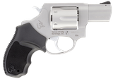 Taurus 285629 856 *CA Compliant Small Frame 38 Special +P 6rd 2" Matte Stainless Barrel, Cylinder & Frame, Black Soft Rubber Finger Groove Grip, Transfer Bar Safety, Exposed Hammer