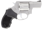 Taurus 285629 856 *CA Compliant Small Frame 38 Special +P 6rd 2" Matte Stainless Barrel, Cylinder & Frame, Black Soft Rubber Finger Groove Grip, Transfer Bar Safety, Exposed Hammer