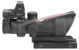 Trijicon 100550 ACOG Combo Matte Black 4x32mm Illuminated Red Crosshair .223 BDC Reticle