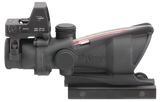 Trijicon 100550 ACOG Combo Matte Black 4x32mm Illuminated Red Crosshair .223 BDC Reticle