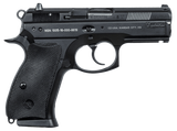 CZ-USA 91199 P-01  9mm Luger 15+1, 3.75" Steel Barrel, Black Serrated Steel Slide, Black Polycoat Aluminum Frame w/Beavertail, Black Rubber Grip