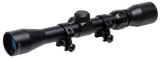 TruGlo TG-853932B Trushot  Black Anodized 3-9x32mm 1" Tube Duplex Reticle w/Rings 3/8" Dovetail