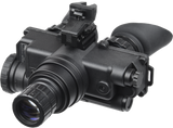 AGM Global Vision 12W7P122154211 Wolf-7 PRO NW1 Night Vision Goggles Black 1x 27mm, Generation 2+ Level 1, 45-54 lp/mm Resolution, White Filter