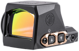 Sig Sauer Electro-Optics SORX1208 Romeo-X  Black Anodized/Rose Gold 1x24mm 2 MOA Red Dot/32 MOA Circle Reticle, Fits Sig P365 Features MAGNETAC