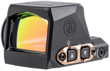 Sig Sauer Electro-Optics SORX1208 Romeo-X  Black Anodized/Rose Gold 1x24mm 2 MOA Red Dot/32 MOA Circle Reticle, Fits Sig P365 Features MAGNETAC
