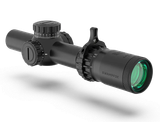 Swampfox Optics THK16241RF Tomahawk II  Black 1-6x 24mm 30mm Tube Bright Fiber Optic Red Reticle