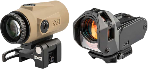 Meprolight USA 56223090 M22 Bullseye w/MMX4 Magnifier Coyote Tan, Black 4x24mm, Picatinny Rail Mount