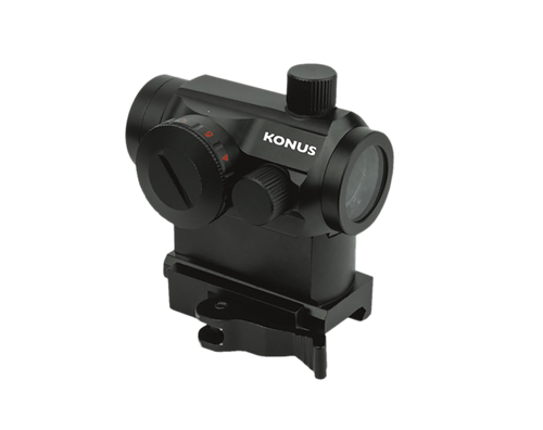 Konus  Pro Nuclear  Matte Black 1x22mm 3 MOA Red/Green Dot Reticle
