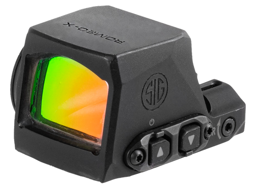 Sig Sauer Electro-Optics SORX1270 Romeo-X Compact Black 1x24mm Illuminated Green Circle w/Dot Reticle RX Footprint Mount