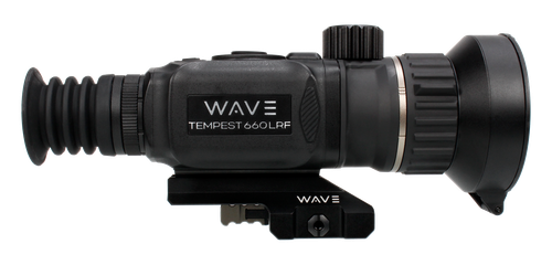 Wave WTS300 Tempest 660D LRF Thermal Black 3.4x60mm Illuminated Multi Reticle, Digital Zoom 13.6x Rapid/Smooth, 640x512, 12 Microns, 50 Hz Resolution