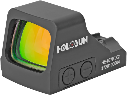 Holosun HE407K-GD-X2   Black 6 MOA Gold Dot Reticle