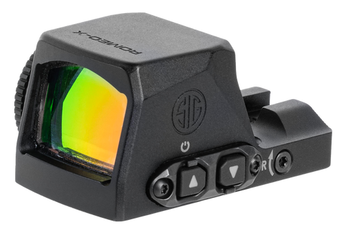 Sig Sauer Electro-Optics SORX1070 Romeo-X Pro Black 1x24mm Illuminated Green Circle w/Dot Reticle RX Footprint Mount