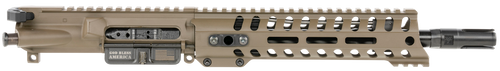 Patriot Ordnance Factory  Minuteman Complete Upper 5.56x45mm NATO 10.50" Black Nitride Barrel Aluminum Patriot Brown Receiver 9" M-LOK Handguard Lo Pro DI Gas Block (Mid Length)