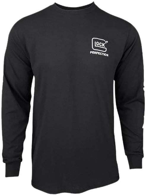 Glock AP96098 Perfection Long Sleeve Tee Black Pre-Shrunk Cotton Long Sleeve Small