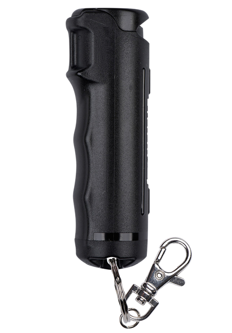 Sabre F15BUSG02 Flip Top Pepper Spray Black Includes Snap Clip