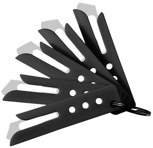 Hogue 35880 Expel Blade Guard Black Nylon Includes 5 #60 High Carbon Steel Blade, 5 Guards & 1 Key Ring