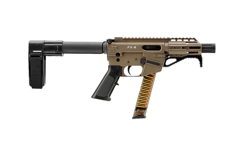 FREEDOM ORDNANCE FX9P4SBM-FDE FX9P  9mm Luger 4" Flat Dark Earth