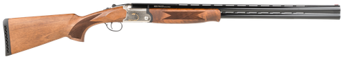 TriStar 33102 Trinity  O/U 12 Gauge 28" 2rd 3" Silver Enraged with 24K Gold Inlay Rec Turkish Walnut Stock Right Hand (Full Size) Includes 5 MobilChoke