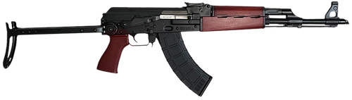 Zastava Arms Usa ZR7762UFSR ZPAPM70  7.62x39mm 30+1 16.30" Black Threaded Barrel, Black 1.5mm Bulged Trunnion Receiver, Serbian Red Wood Handguard, Black Wood Underfolding Stock, Serbian Red Wood Grip