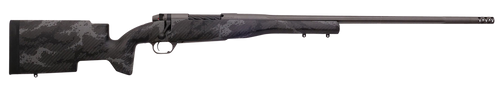 Weatherby MAP01N65RWR6B Mark V Accumark Pro 6.5 Wthby RPM 4+1 24" Barrel, Tungsten Gray Cerakote Finish, Black with Gray Sponge Pattern Accents Carbon Fiber Stock