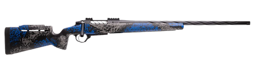 Seekins Precision 0011710321-F Havak PH3 6 Creedmoor 24" Black Fluted Threaded Barrel Black Picatinny Rail Glacier Shadow Camo Adj Cheek Riser Synthetic Stock