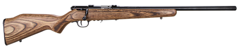 Savage Arms 96734 93R17 BV Full Size 17 HMR 5+1 21" Matte Black Heavy Barrel, Matte Black Drilled & Tapped Carbon Steel Receiver, Natural Brown Fixed Laminate Stock, Right Hand