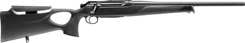 Sauer 80117648 505 Synchro XT Full Size 308 Win 3+1 22" Titanium Gray Threaded Barrel, Saddle Mount Steel Receiver, Black Thumbhole w/Adj Comb Synthetic Stock