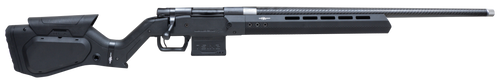 Howa HHERA65CCFBLK M1500 Hera 6.5 Creedmoor 5+1 24" Carbon Fiber Threaded Barrel, Black Rec, Black Hera H7 Chassis Stock