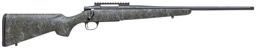 Howa HCSL65CGBG 1500 Superlite Full Size 6.5 Creedmoor 5+1 20" Blued Threaded Barrel, Blued Picatinny Rail Steel Receiver, Green w/Gray and Black Webbing Fixed Stocky's Synthetic Stock