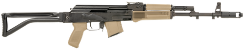 Arsenal SAM7SF-84EFDEM SAM7SF 84E 7.62x39mm 16.33" 10+1, Black Rec, Folding Stock, FDE Polymer Grip/Handguard, Muzzle Brake, Ambi Safety, Adj. Sights, Enhanced FCG