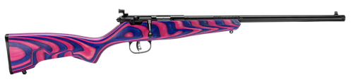 Savage Arms 13797 Rascal  Youth 22 LR 1rd 16.12" Matte Blued Barrel, Matte Blued Carbon Steel Receiver, Boyd's Minimalist Pink & Purple Hybrid Laminate Stock, Right Hand