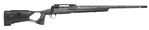 Savage Arms 58101 110 KLYM 300 Win Mag 3+1 24" Carbon Fiber Threaded Barrel, Blackout Cerakote Picatinny Rail Stainless Steel Receiver, FBT w/Adj Comb Black Carbon Fiber Stock, Right Hand