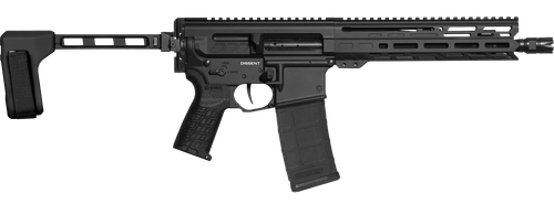 CMMG 30AC50F-AB Dissent MK4 300 Blackout 30+1 10.50" Black Nitride Threaded Barrel, 5.50" M-LOK Handguard, Black Armor Cerakote Aluminum Picatinny Rail Receiver, Black CMMG Zeroed Grip