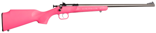 Crickett KSA2221 Youth  22 LR 1rd 16.12" Stainless Single Shot Barrel, Blued Stainless Steel Receiver, Pink Fixed Synthetic Stock, Right Hand