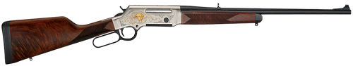 Henry H014WL308 Long Ranger Wildlife Full Size 308 Win 4+1 20" Blued Steel Barrel, Engraved Nickel-Plated w/24K Gold Inlay Steel Receiver, American Walnut Stock Right Hand
