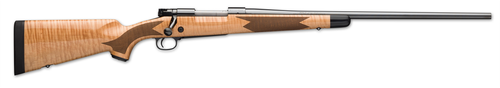 Winchester Repeating Arms 535218299 Model 70 Super Grade 6.8 Western Caliber with 3+1 Capacity, 24" Barrel, Polished Blued Metal Finish, Gloss AAA Maple Stock & No Sights Right Hand (Full Size)