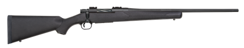 Mossberg 27851 Patriot  Full Size 7mm-08 Rem 4+1 22" Matte Blued Fluted Barrel, Drilled & Tapped Matte Blued Stainless Steel Receiver, Black Fixed Synthetic Stock, Right Hand