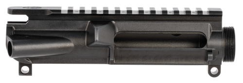 Grey Ghost Precision GGPCUR Forged  Upper Receiver, 7075-T6 Aluminum w/Black Anodized Finish, Optics Ready
