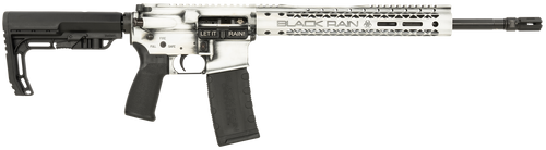Black Rain Ordnance BROFUSIONWB Spec15 Fusion 5.56x45mm NATO 30+1 16", White Battleworn, 12" M-LOK, MFT EPG16 Grip/Minimalist Stock