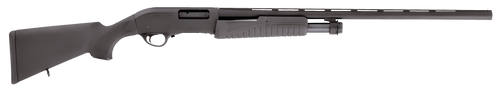 Escort HEFH20280501 Field Hunter  Full Size 20 Gauge Pump 3" 4+1 28" Black Vent Rib Barrel, Black Anodized Aluminum Grooved Receiver, Fixed Black Synthetic Stock, Right Hand