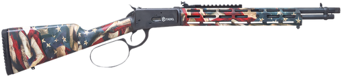 Citadel CIT44LVRUSA Levtac 92 44 Mag 8+1 16.50" Matte Black Threaded Barrel & Steel Receiver w/Picatinny Rail, Fixed Respect Camo (American Flag) Synthetic Stock, Right Hand