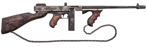 Thompson T150DC8 1927A-1 Wastelander .45 Cal 50+1 18" Finned Barrel, Aluminum Receiver, Fixed Stock