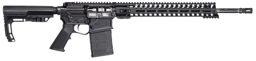 Patriot Ordnance Factory 02419 Rogue DI 308 Win 20+1 18.50" Picatinny Rail Receiver, M-LOK/Picatinny Rail Handguard, Black Polymer Stock & Grip