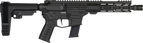 CMMG 45AF30FAB Banshee MKG 45 ACP 13+1 8" Black Nitride Medium Taper Threaded Barrel, EML 7" M-LOK Handguards, Black Armor Cerakote Aluminum Picatinny Rail Receiver, CMMG Zeroed Grips