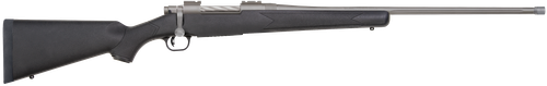 Mossberg 28129 Patriot  7mm Rem Mag 3+1 24" Threaded/Fluted Barrel w/Recessed Match Crown, Cerakote Stainless Steel, Spiral-Fluted Bolt, Synthetic Stock, Drop Box Magazine, Adjustable LBA Trigger