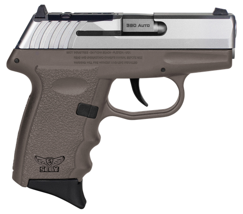 SCCY Industries CPX3TTDERDRG3 CPX-3 RD 380 ACP 10+1 2.96" Flat Dark Earth Polymer/Serrated Stainless Steel Slide/Finger Grooved FDE Polymer Grip
