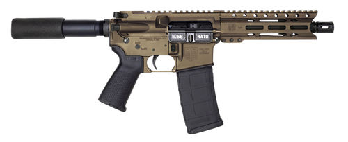 Diamondback DB1912K071 DB15  5.56x45mm NATO 30+1 7" Black Nitride Threaded Barrel, M-LOK Handguard, Midnight Bronze Aluminum Picatinny Rail Receiver, Black Buffer Tube, Black Magpul Grip, Right Hand