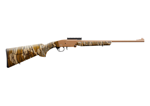 Charles Daly 930270 101 Turkey 410 Gauge Break Open 3" 1rd 20" Flat Dark Earth Cerakote Steel Barrel & Receiver, Fixed Mossy Oak Bottomland Synthetic Stock